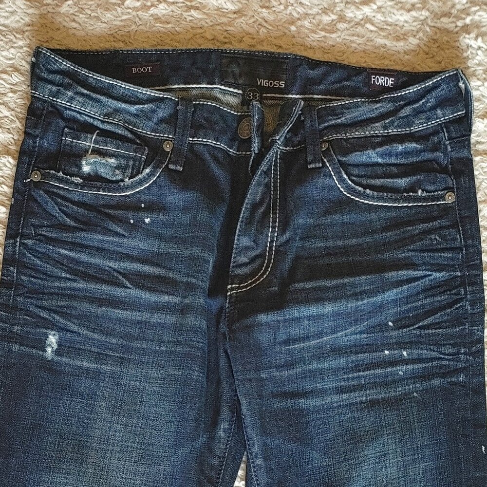 VIGOSS Men's Forde Bootcut Denim Jean - Size 33 - Picture 7 of 7